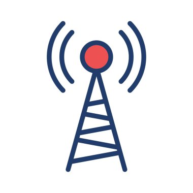 kule anten simgesi. Vektör çizim