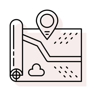 Gezinti web vektör simgesi