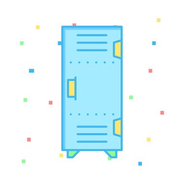 soyunma tonoz düz simgesi beyaz arka plan, vektör, illüstrasyon izole 