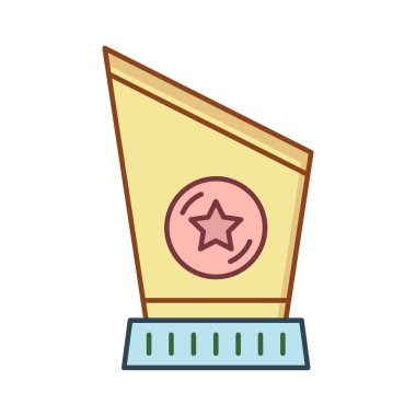 Beyaz arka plan, vektör, illüstrasyon izole kupa düz simgesi