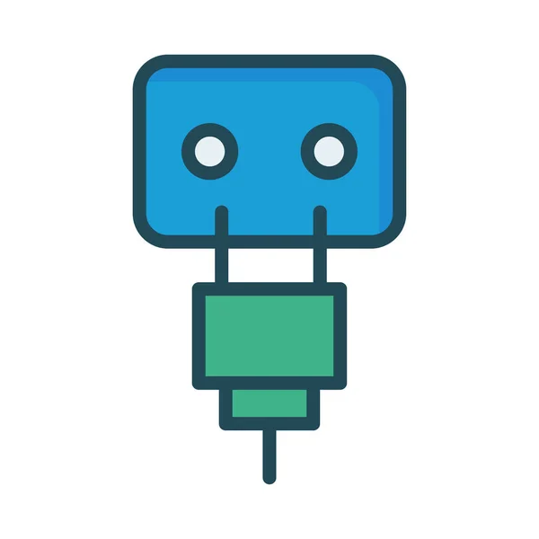 Socket Plugin Icono Ilustración Vectorial — Vector de stock