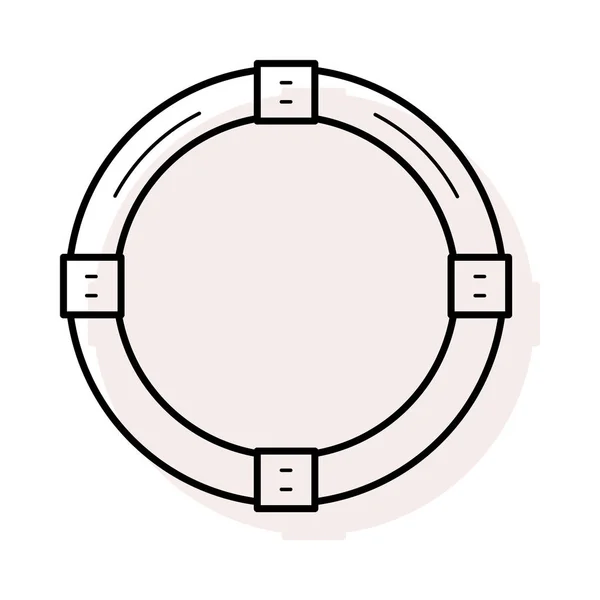 Плаский Значок Життєвої Трубки Ізольований Білому Тлі Вектор Ілюстрація — стоковий вектор