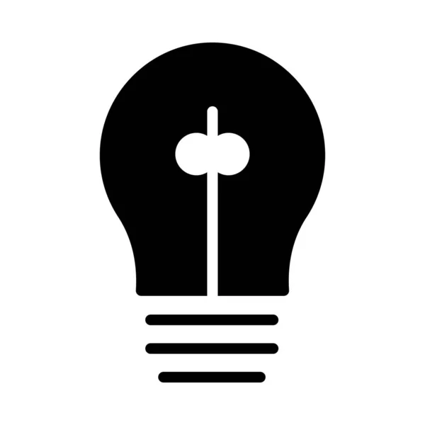 Bulb Light Icon Vector Illustration — Stock Vector
