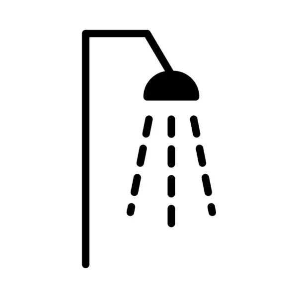 Duschbad Symbol Vektorillustration — Stockvektor