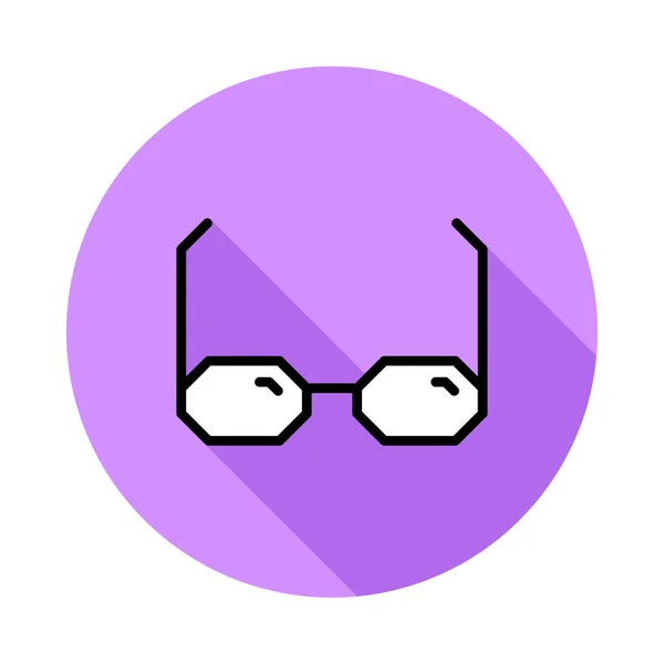 Mode Brille Flaches Symbol Vektor Illustration — Stockvektor