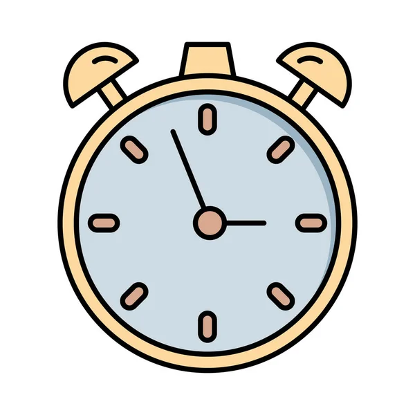 Despertador Icono Plano Vector Ilustración — Vector de stock