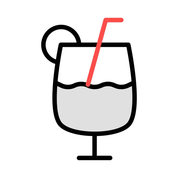Juice Drink Web Ikonen — Stock vektor