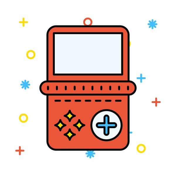 Tetris Icono Plano Aislado Sobre Fondo Blanco Vector Ilustración — Vector de stock