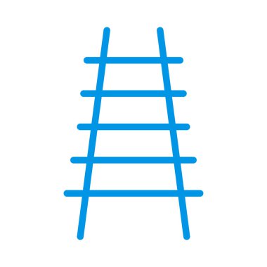 demiryolu parça düz simgesi, vektör, illüstrasyon