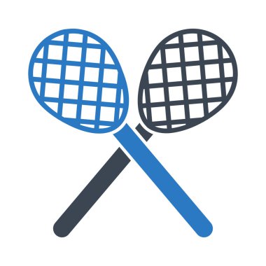 Kürekler düz simgesi beyaz arka plan, vektör, illüstrasyon izole