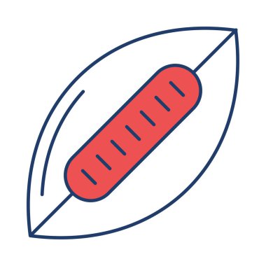 rugby topu düz simgesi beyaz arka plan, vektör, illüstrasyon izole