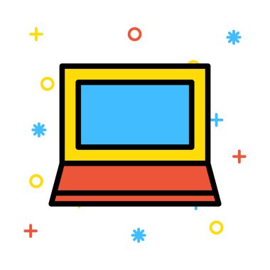 Renk web simgesi. Vektör çizim