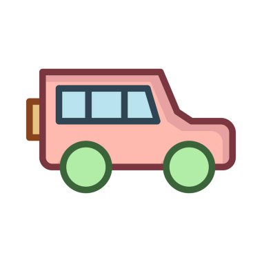 Renk araç vektör çizim