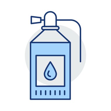 Beyaz arka plan, vektör, illüstrasyon izole söndürücü düz simgesi