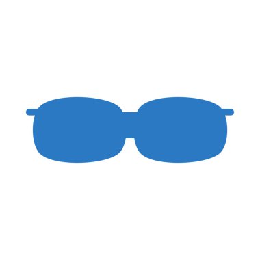 moda gözlük düz simgesi, vektör, illüstrasyon