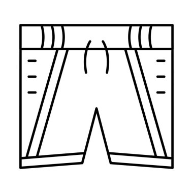 iç çamaşırı düz simgesi, vektör, illüstrasyon