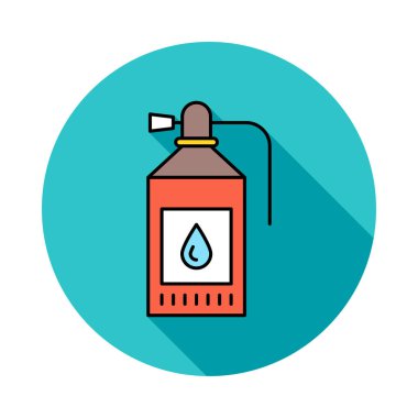 Beyaz arka plan, vektör, illüstrasyon izole söndürücü düz simgesi