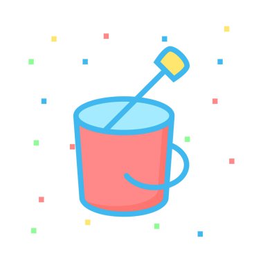 İçki web renk vektör simgesi