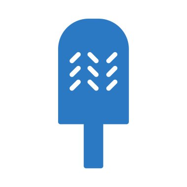 tatlı dondurma düz simgesi, vektör, illüstrasyon 