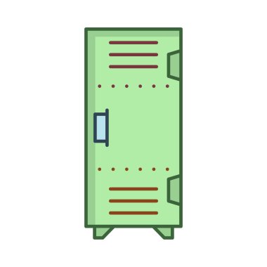 soyunma tonoz düz simgesi beyaz arka plan, vektör, illüstrasyon izole 