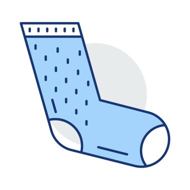 spor çorap düz simgesi beyaz arka plan, vektör, illüstrasyon izole