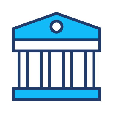 inşaat düz simgesi, vektör, illüstrasyon banka  