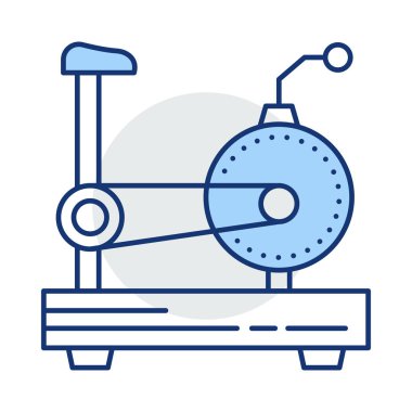 makine düz simgesi beyaz arka plan, vektör, illüstrasyon izole Bisiklete binme