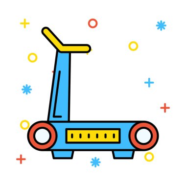 Beyaz arka plan, vektör, illüstrasyon izole makine düz simgesi çalışan