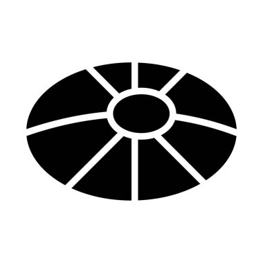 futbol oyun düz simgesi, vektör, illüstrasyon