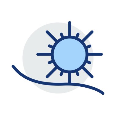 Renk web simgesi. Vektör çizim