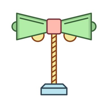 megafon yüksek sesle düz simgesi, vektör, illüstrasyon