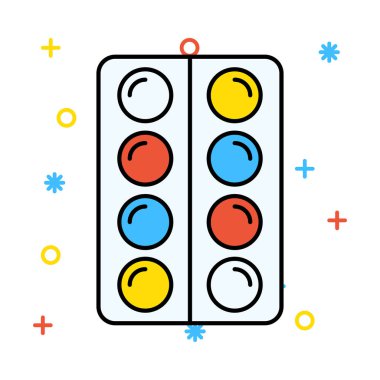 Renk web vektör simgesi