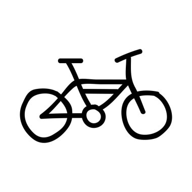 Bisiklet düz simgesi, vektör, illüstrasyon