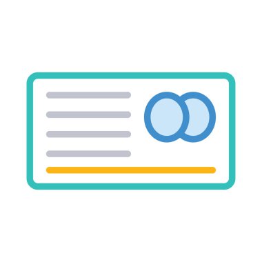 Kart renk web vektör simgesi