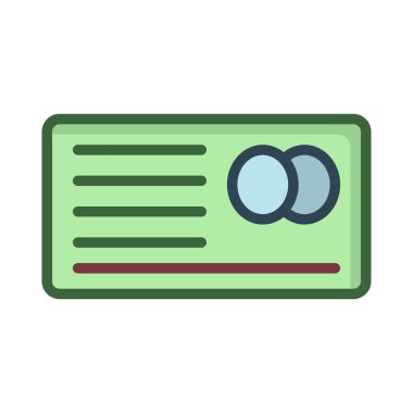 Kart renk web vektör simgesi