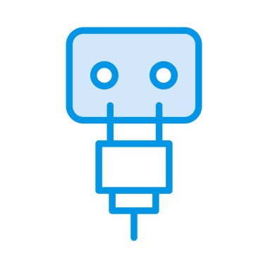 soket eklentisi uyarlamak düz kutsal kişilerin resmi, vektör, illüstrasyon  