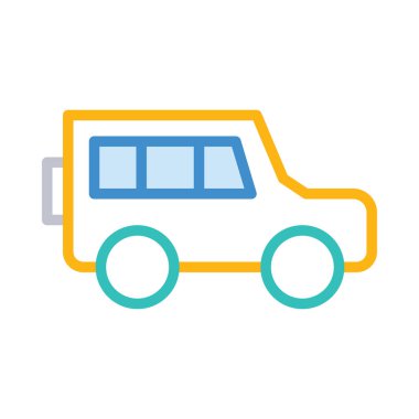 Renk araç vektör çizim