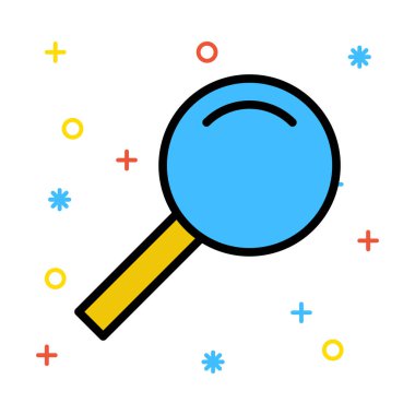 Renk web simgesi. Vektör çizim