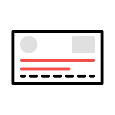 Kart renk web vektör simgesi