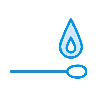 yanan kibrit çöpü düz simgesi, vektör, illüstrasyon 