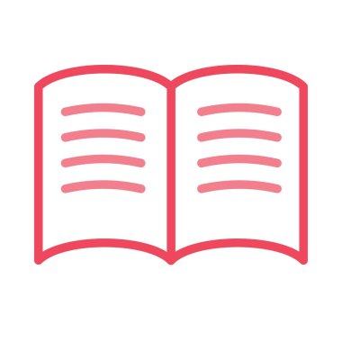 açılan kitap düz simgesi, vektör, illüstrasyon kavramı okuma, 