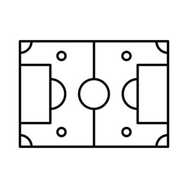 zemin mahkeme düz simgesi beyaz arka plan, vektör, illüstrasyon izole