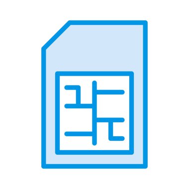 Kart renk web vektör simgesi