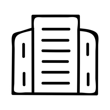 Otel binası düz simgesi, vektör, illüstrasyon