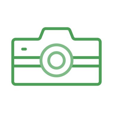 kamera düz simgesi, vektör, illüstrasyon, fotoğraf kavramı