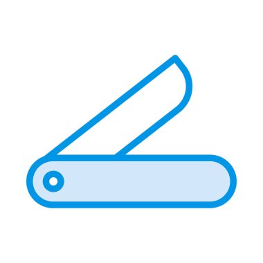 ustura düz simgesi, vektör, illüstrasyon