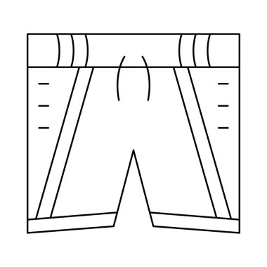 iç çamaşırı düz simgesi, vektör, illüstrasyon
