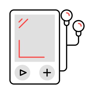 video oyun aygıtı düz simgesi, vektör, illüstrasyon 