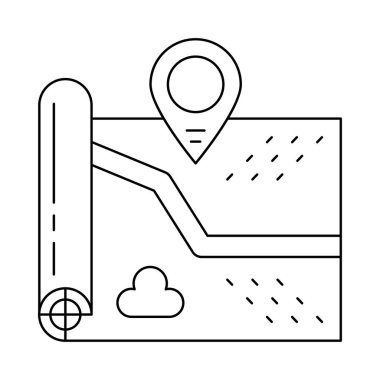 Gezinti web vektör simgesi