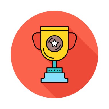 Beyaz arka plan, vektör, illüstrasyon izole kupa bardak düz simgesi